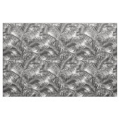Moderne zwarte tropische palmbomen stof (Fat Quarter)