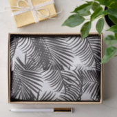 Moderne zwarte tropische palmbomen tissuepapier (Geschenk)