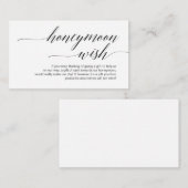 Moderne zwarte tyfoon, huwelijksfonds informatiekaartje (Voorkant / Achterkant)