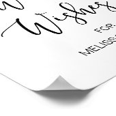 Moderne zwarte tyfoon, weddebots poster (Hoek)