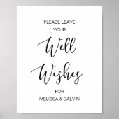 Moderne zwarte tyfoon, weddebots poster (Voorkant)