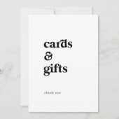 Moderne Zwarte Typografie 5x7" Kaarten en Geschenk (Voorkant)