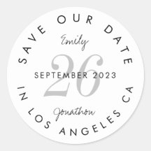 Moderne zwarte typografie bespaart de datum