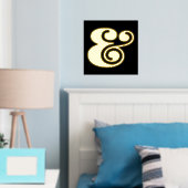 Moderne zwarte Typografie Big Ampersand Gold Folie Afdrukken (Insitu (Slaapkamer))