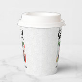 Moderne zwarte typografie en fotopapier beker (Rechts)