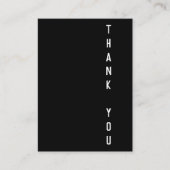 Moderne zwarte Typografie Hartelijk dank voor klei Kortingskaartje (Voorkant)
