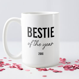 Moderne Zwarte Typografie Simpele Persoonlijke Bes Koffiemok