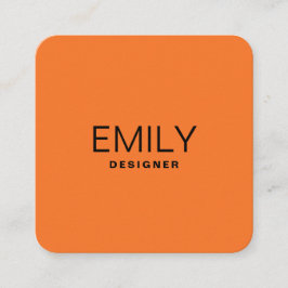 Moderne zwarte typografie | SINAASAPPEL Vierkante Visitekaartje