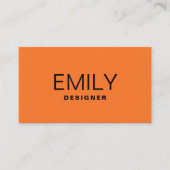 Moderne zwarte typografie | SINAASAPPEL Visitekaartje (Voorkant)