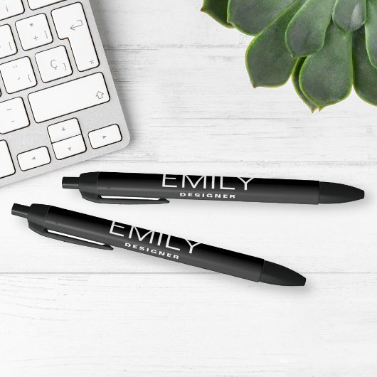 Moderne Zwarte Typografie | Zwart Zwarte Inkt Pen