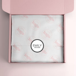 Moderne zwarte typografie Zwarte rand Ronde Sticker