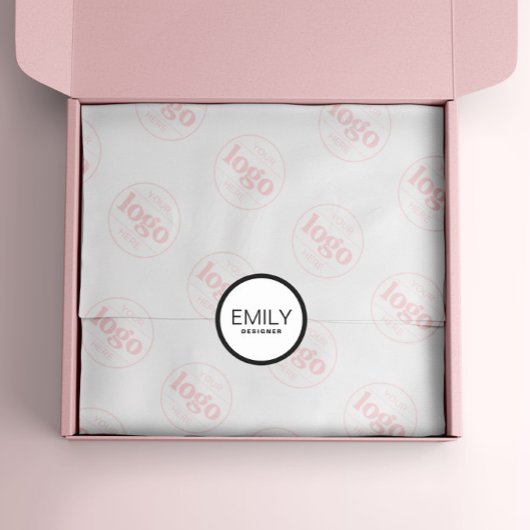 Moderne zwarte typografie Zwarte rand Ronde Sticker