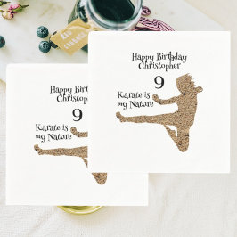 Moderne zwarte vechtsporten karate kinderen verjaa servet