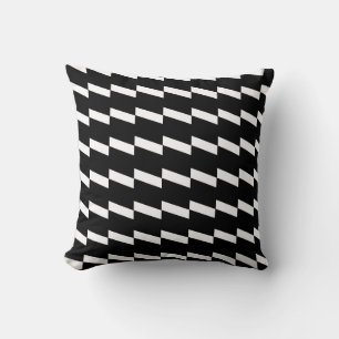 Moderne zwarte-verlichtingspatroon kussen