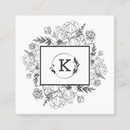 Moderne zwarte Visitekaartje