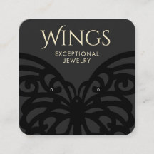 Moderne zwarte vlinderstaafvertoning