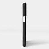 Moderne zwarte Voeg uw zakelijke Logo toe iPhone Hoesje (Rechterkant)