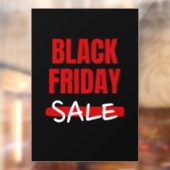 Moderne zwarte vrijdag verkoop Typografie Winkelbo Raamsticker (Vel 2)