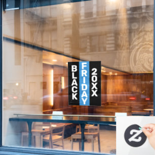 MODERNE ZWARTE VRIJDAG ZAKELIJK LOGO DISPLAY 20XX RAAMSTICKER