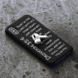 Moderne zwarte werkwoorden Bijbelversie Case-Mate iPhone Case