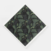 Moderne zwarte wilde kat servet (Hoek)