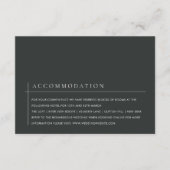 MODERNE ZWARTE WIT-TYPOGRAFIE-ACCOMMODATIE IN DE K INFORMATIEKAARTJE (Voorkant)