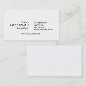 Moderne zwarte witte aantrekkelijke Visitekaartje (Voorkant / Achterkant)