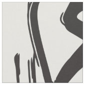 Moderne zwarte witte Abstracte graffiti-penseelstr Stof (Close Up)