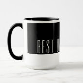 Moderne Zwarte & Witte Beste OOM Ooit Mok (Links)