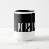 Moderne Zwarte & Witte Beste POPS | POP Ooit Mok (Midden)