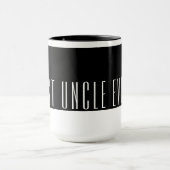 Moderne zwarte & witte beste UNCLE ooit Mok (Midden)