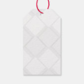 Moderne Zwarte & Witte Blok Bouw Constructie Cadeaulabel (Achterkant)