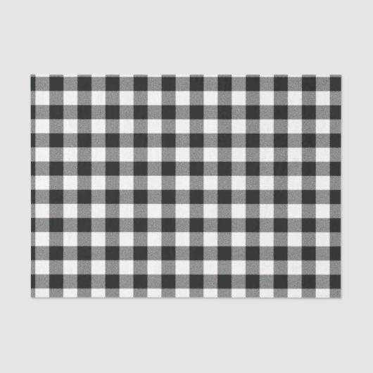 Moderne zwarte witte buffels tissuepapier (Voorkant)