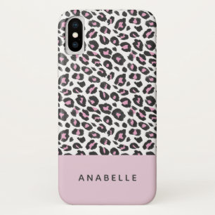 Moderne zwarte, witte en perziksplaat Case-Mate iPhone case