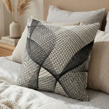 Moderne Zwarte Witte Geometrische Lijnkunst Worpku