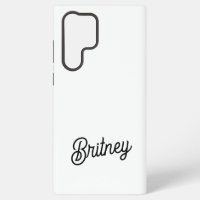 Moderne Zwarte Witte Gepersonaliseerde Monogram en
