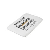 Moderne zwarte witte goudsmeuïde vleiend badmat (Gekanteld)