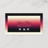 Moderne zwarte witte gradiënt zonder ruiten visitekaartje (Voorkant)