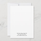 Moderne zwarte witte haarklemtoon kaart (Achterkant)