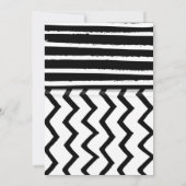 Moderne zwarte witte Halloween foto met hoog contr Kaart (Achterkant)