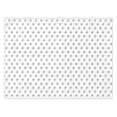 Moderne zwarte witte initiaal tafelkleed (Voorkant (Horizontaal))