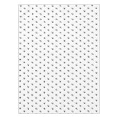 Moderne zwarte witte initiaal tafelkleed (Voorkant)