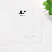 Moderne zwarte witte kaart met oormerk (Bureau)