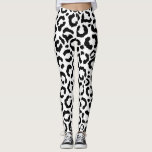 Moderne zwarte witte luipaard dierprintpatroon leggings<br><div class="desc">Dit moderne en stijlvolle model voor het afdrukken van dieren is perfect voor de trendy en stijlvolle fashionista. Hij is voorzien van een handgetekende zwarte en witte luipaard cheetah-afdruk. Het is elegant, chic, eenvoudig en modieus. ***BELANGRIJKE NOTA VAN HET ONTWERP: Voor om het even welk verzoek van het douaneontwerp zoals...</div>