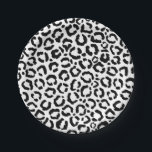 Moderne zwarte witte luipaard dierprintpatroon papieren bordje<br><div class="desc">Dit moderne en stijlvolle model voor het afdrukken van dieren is perfect voor de trendy en stijlvolle fashionista. Hij is voorzien van een handgetekende zwarte en witte luipaard cheetah-afdruk. Het is elegant, chic, eenvoudig en modieus. ***BELANGRIJKE NOTA VAN HET ONTWERP: Voor om het even welk verzoek van het douaneontwerp zoals...</div>