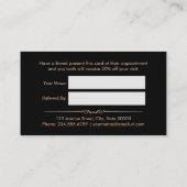 Moderne zwarte witte marmer Verwijs een verwijzing (Achterkant)