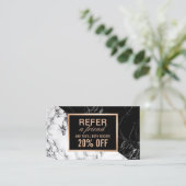 Moderne zwarte witte marmer Verwijs een verwijzing (Staand voorkant)