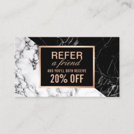 Moderne zwarte witte marmer Verwijs een verwijzing