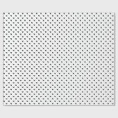 Moderne zwarte witte monogram initiaal elegant cadeaupapier (Vlak)