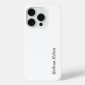Moderne Zwarte Witte Monogram Naam Case-Mate iPhone Case (Achterkant)